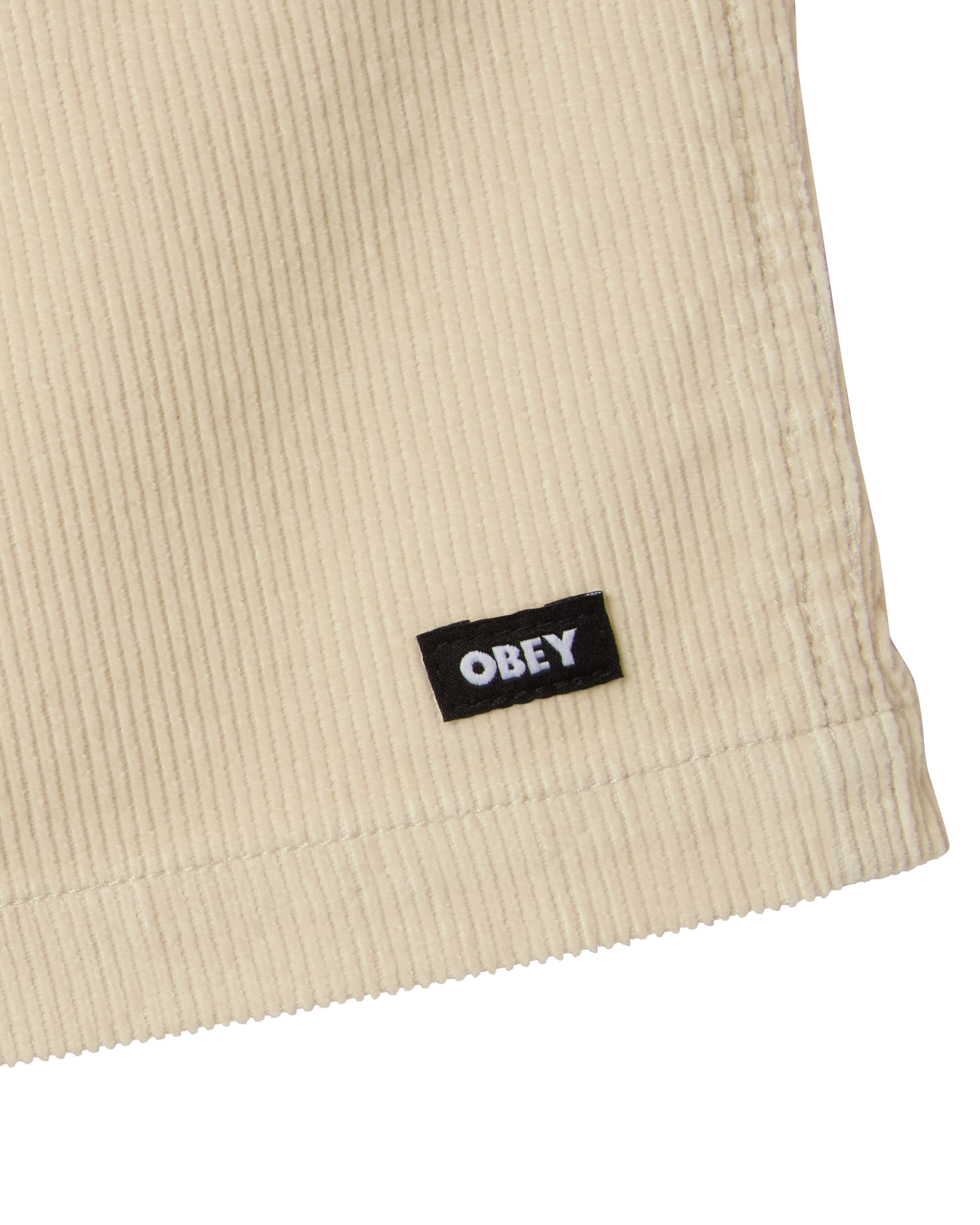 Obey Horizon Short Birch Faded Herren Kurze Kord Hose ungebleicht